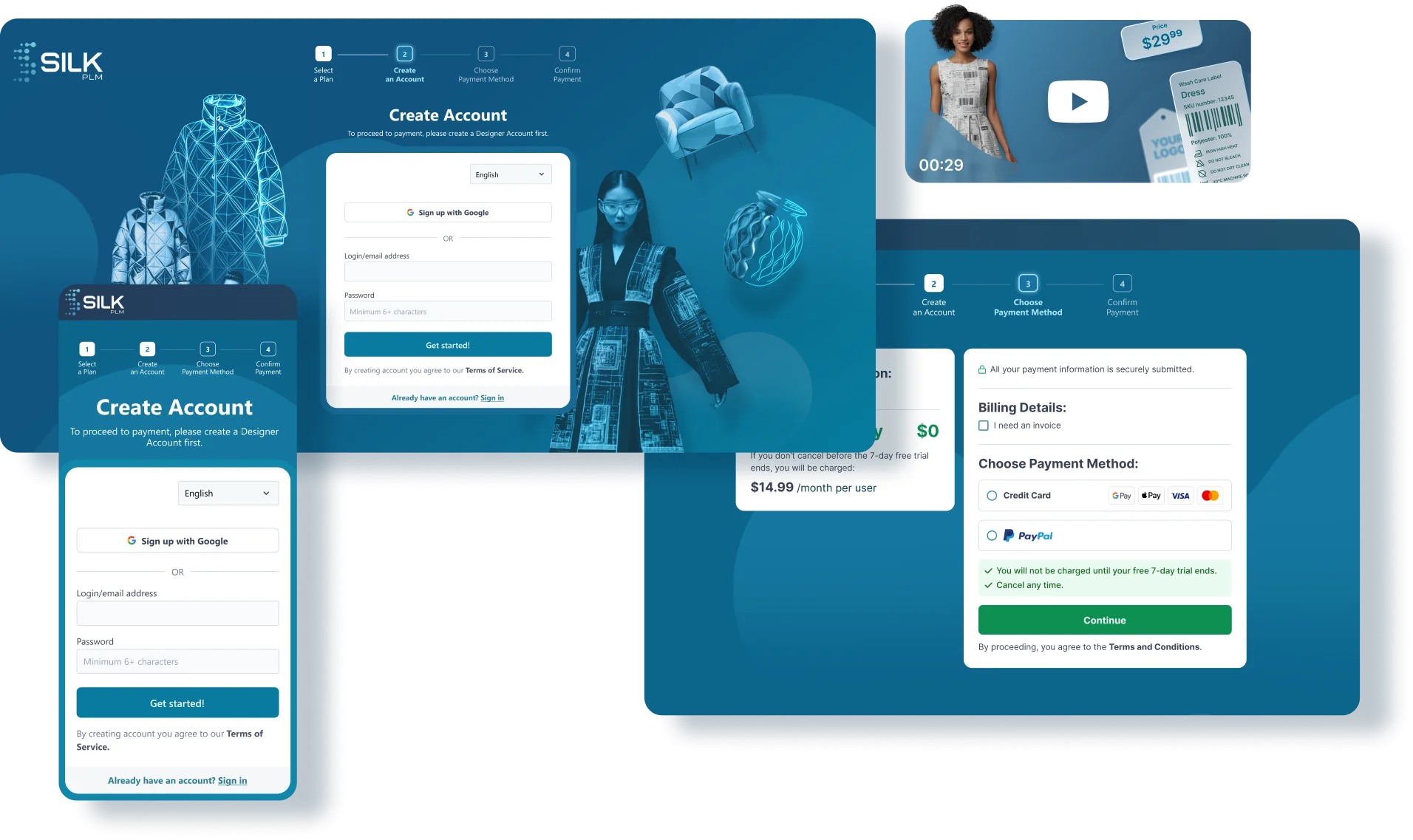 UI UX SaaS system screens